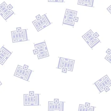 Data server glyph icon vector isolated illustration Stock Illustration