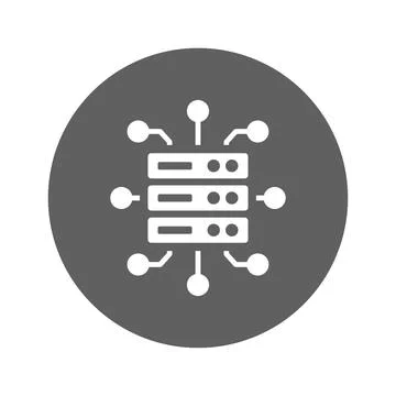 Data server icon. Stock Illustration