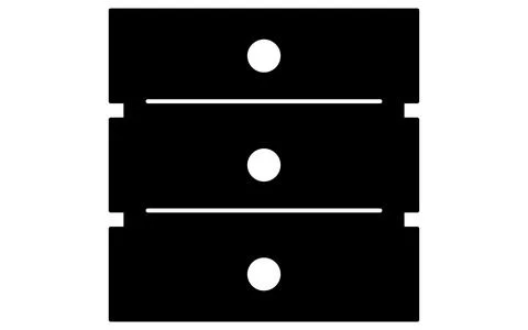 Data server line icon with stacked cylindrical shape representing database .. Stock Illustration