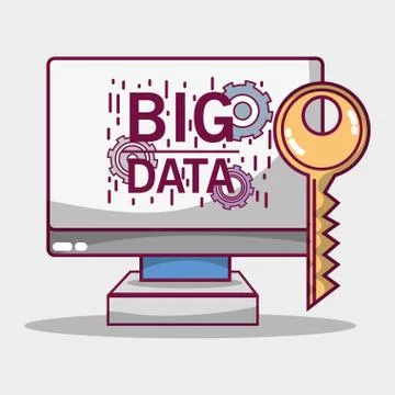 Data server network center technology Stock Illustration