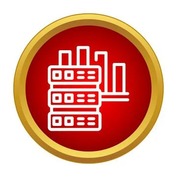 Data server network connectivity graphic icon Stock Illustration