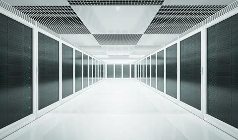 Data server rack center. Backup cloud service Stock Illustration