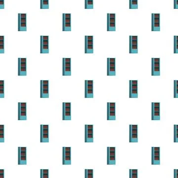 Data server rack network technology seamless pattern Stock Illustration