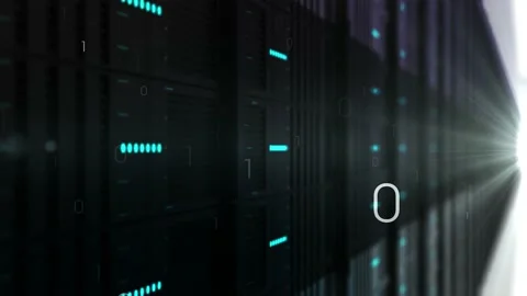 Data Server Room 02 4K Stock Footage 145837865