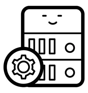 Data Server Settings Stock Illustration