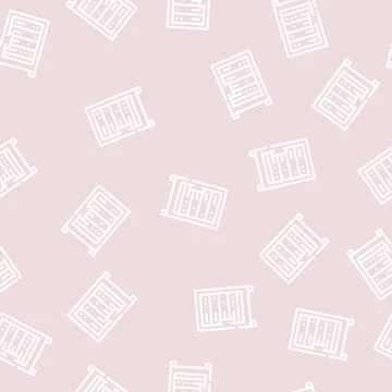 Data server technology line vector seamless pattern Stock Illustration