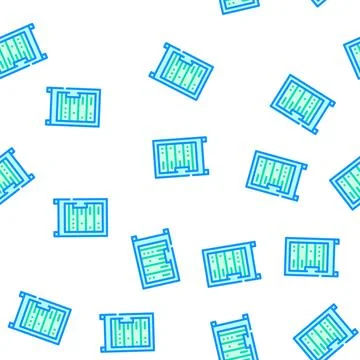 Data server technology vector seamless pattern Stock Illustration