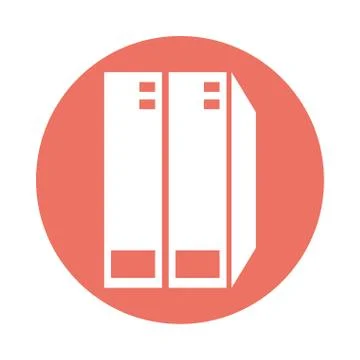 Data server tower isolated icon イラスト素材