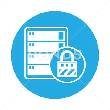 Data server tower isolated icon イラスト素材