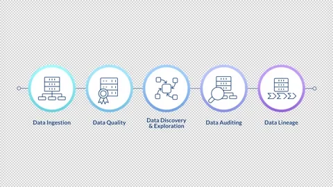 Data servers infrastructure linear timeline infographics animation Video stock 313973788