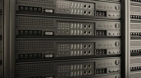 Data servers loopable animation. 스톡 동영상 12063752