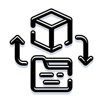 Data sharing and file exchange concept illustration Stock Illustration