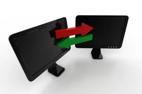 Data sharing concept Free Stock Illustration