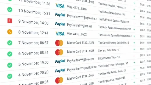 Data sheet form on the background of financial documents. c Stock Footage 223091200