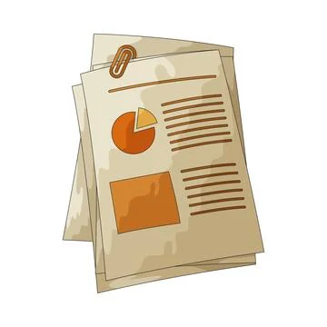 Data sheet illustration Illustrazione stock