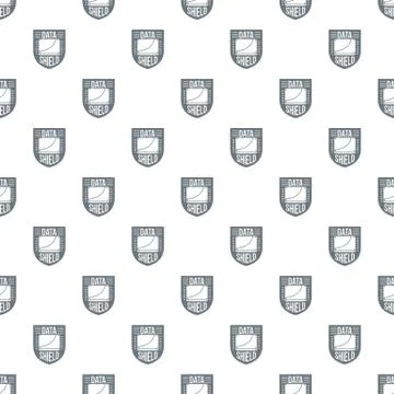 Data shield pattern seamless Illustrazione stock