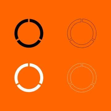 Data sign black and white set icon . 스톡 일러스트