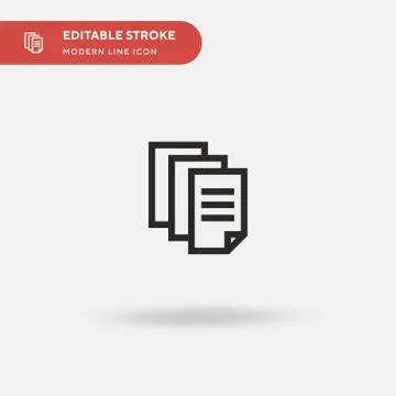 Data Simple vector icon. Illustration symbol design template for web mobile U Stock Illustration