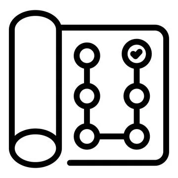 Data smart paper icon outline vector. Business ecology future Illustrazione stock