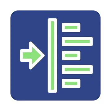 Data Sorting Icon Graphic Design Element Vector Stock Illustration