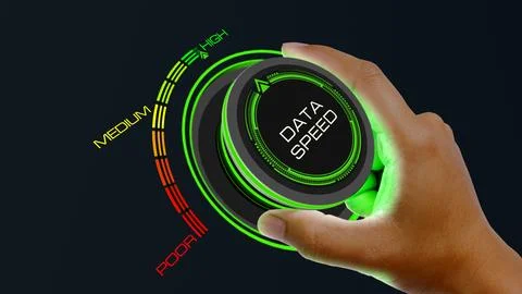 DATA SPEED HIGH Illustrazione stock