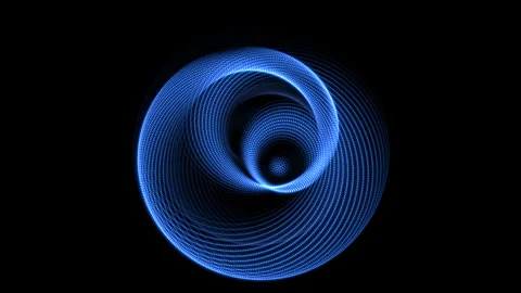 Data Sphere Digital Particle System for AI Core Visualization Stock Footage 346008903