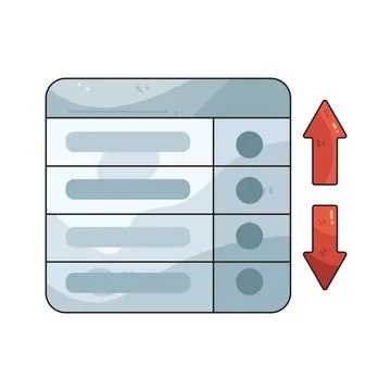 Data Split illustration Illustrazione stock
