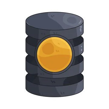 Data Stack illustration Stock Illustration