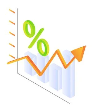 Data statistics with charts Stock Illustration