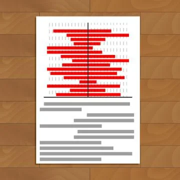 Data statistics document Stock Illustration