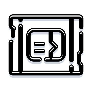 Data storage access point processing information icon イラスト素材