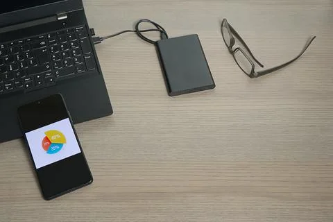 Data Storage and Business Analytics Concept Stock Photos