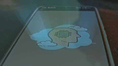 Data storage and human brain implant, presentation Stock Footage 304523528