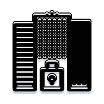 Data storage and security protecting digital information 库存插图