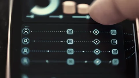 Data Storage Capacity Chart with Layered Resources Stock Footage 341866066