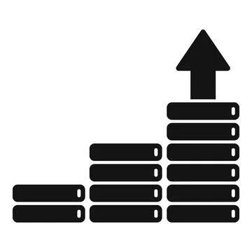 Data storage capacity increasing showing big data growth concept icon Stock Illustration