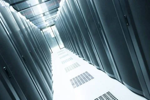  Data storage Centre for Internet servers Beijing China Copyright: xBluexJ... Stock Photos