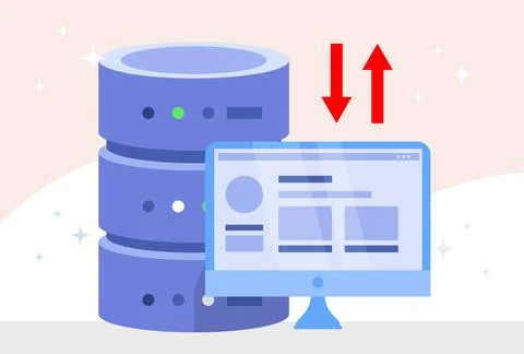 Data Storage Concept Illustration Stock Illustration