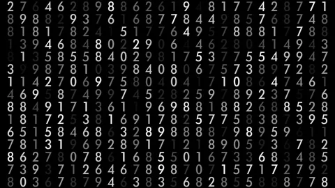 Data storage explored evolution of numerical animation and information Stock Footage 252858365