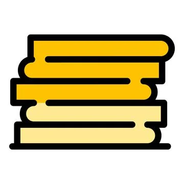 Data storage icon color outline vector Stock Illustration