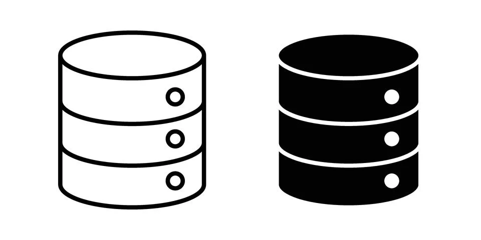 Data storage icon concept. best for web design Stock Illustration