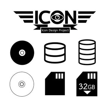 Data Storage icon Illustrazione stock