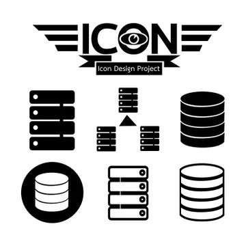 Data Storage icon Stock Illustration