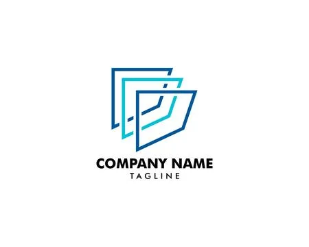 Data Storage Icon Vector Logo Template Stock Illustration