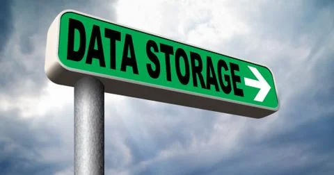 Data storage Stock Illustration