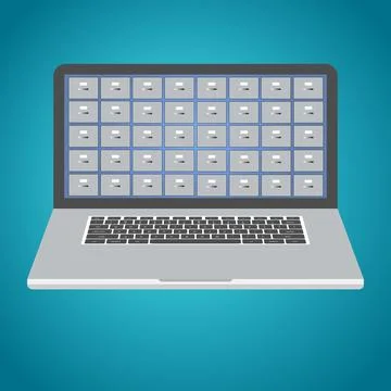 Data storage Stock Illustration
