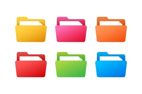 Data storage. Illustration for web design. File management concept. Stock-Illustration