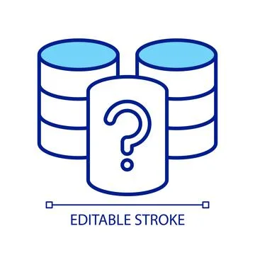 Data storage issues RGB color icon 库存插图