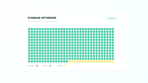 Data storage optimization process animation stock footage 스톡 동영상 346981822