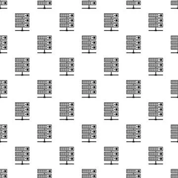 Data storage pattern, simple style Stock Illustration
